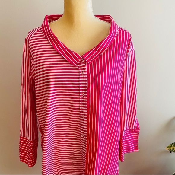 Zara mixed stripe button down tunic - Picture 11 of 11
